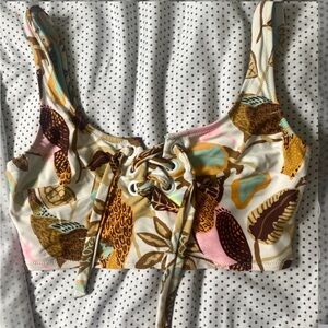 Aerie Lace Up Bikini Top